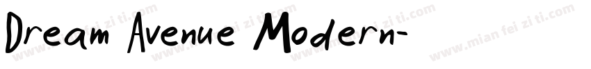 Dream Avenue Modern字体转换